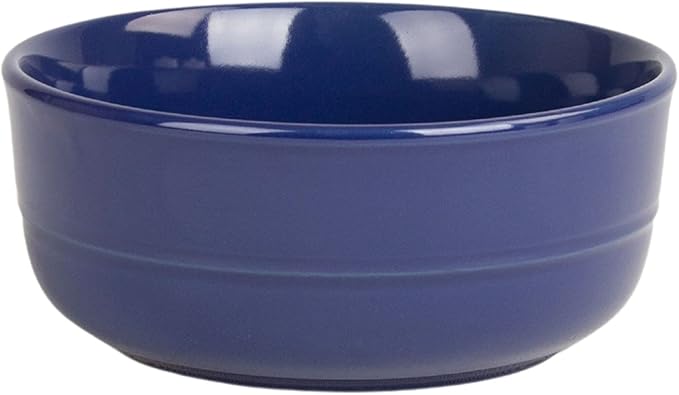 Double Line 6.25"/24 oz Cereal Bowl, Set of 6, Cobalt Blue