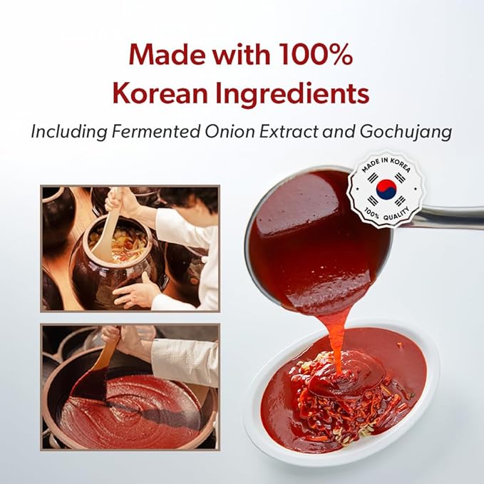 HELLO KFOOD JEONSUYEON Korean Fermented All-Round BIBIMJANG Sauce 한국산 비빔장 350g (12.3 fl oz) - Made with 100% Korean Ingredients