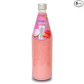 Parrot Coconut Milk With Nata De Coco Drink Strawberry 485ml 16.4 fl.oz （Pack of 6）