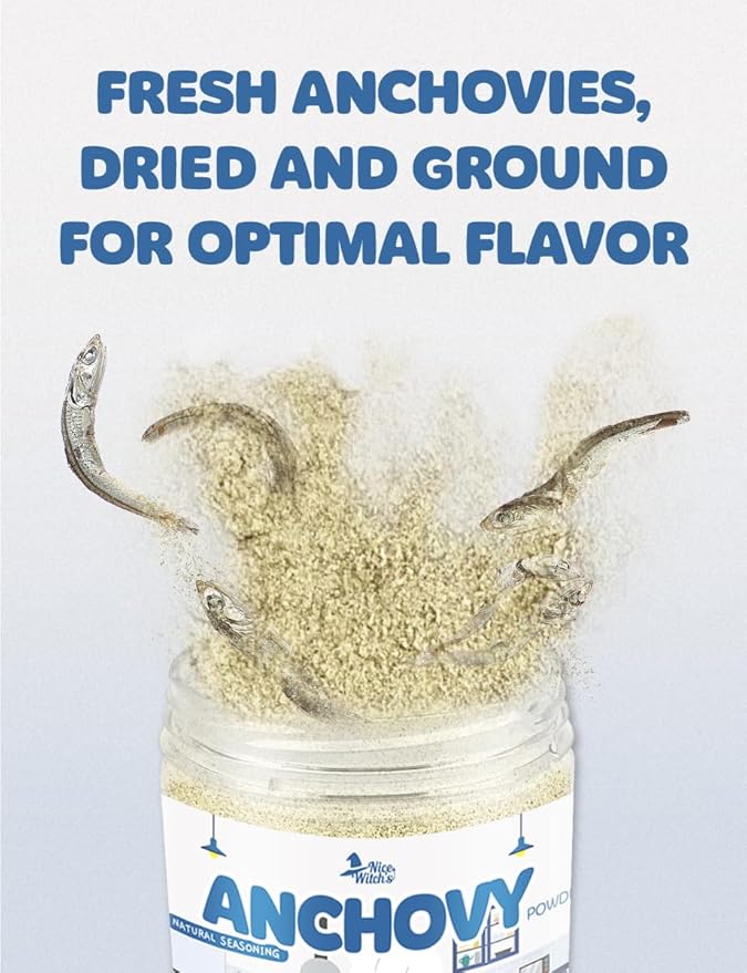 Korean Anchovy Powder 8 oz (227g) – Natural Umami Broth Base, Fine Ground Dried Anchovies, Soup & Stew Seasoning, Ramen, Fried Rice & Pasta Boost, No Additives