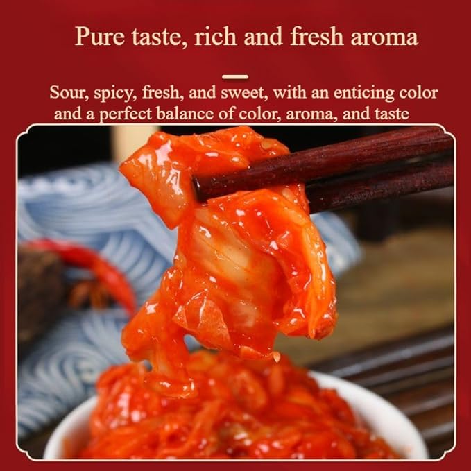 Spicy and crispy dried radish, Korean sweet and spicy kimchi, mixed pickled vegetables, side dishes, chili sauce, Laba garlic, seasoning, Chinese specialty, condiment (Mix 3 flavors,3 cans)