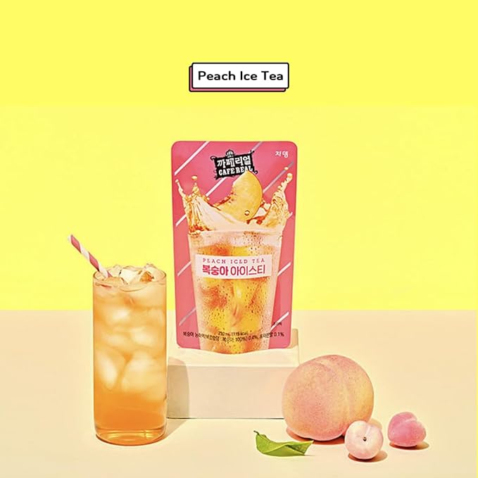 Korean Covenienve Store Drink Pouch Sampler Set - 5 PACK 10 PACK (mango, watermelon, blue lemonade, peach ice tea, shine muscat) + dalgaru yakgwa mirror (ADE 10 PACK)