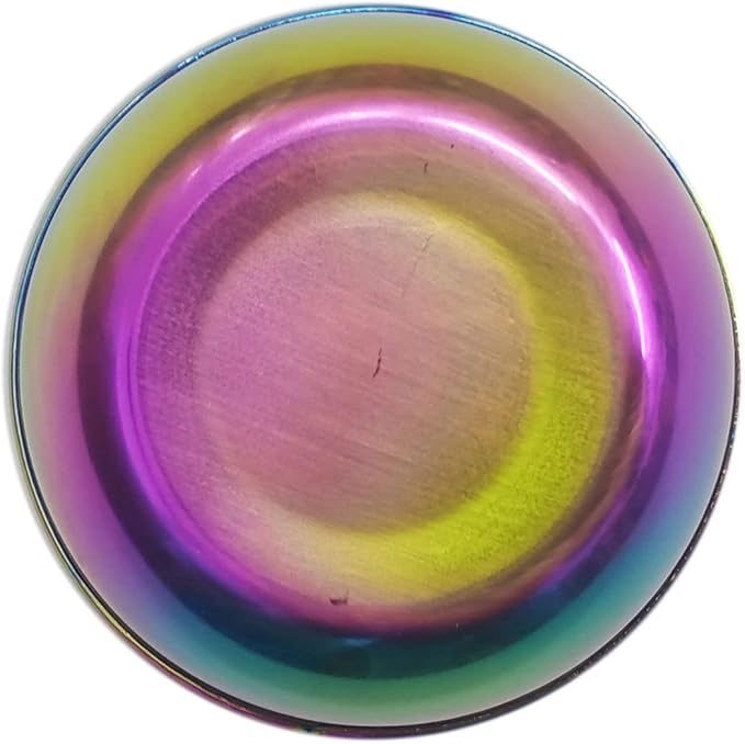 8Pcs Mini Stainless Steel Dipping Sauce Bowls, Dishes, Round Seasoning Saucers, Small Individual Appetizer Plates, Sushi Dipping Bowl, Rainbow 3.27"x3.27"x1.14"