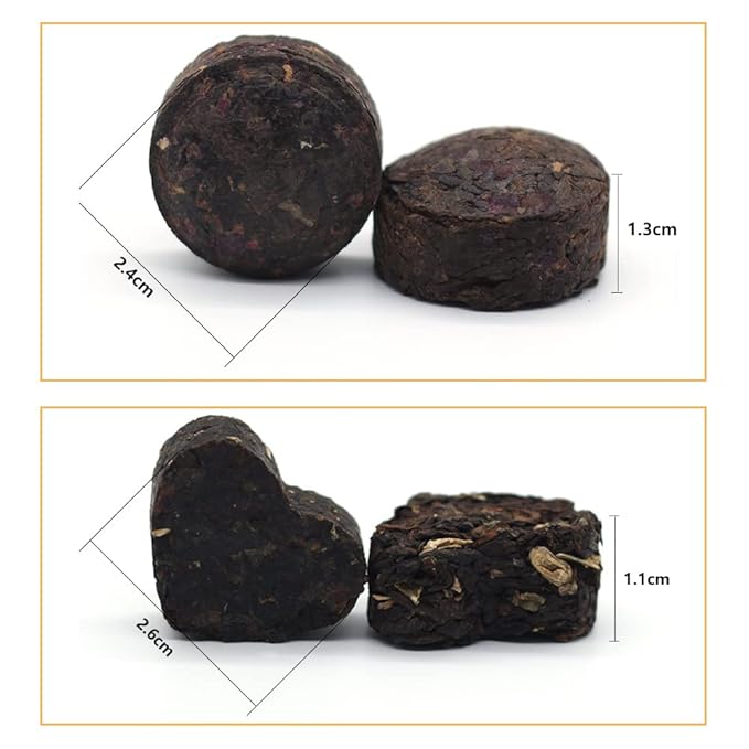 LWXLJMJZC－Ripe Puerh Tea Mini Cake 30pcs(10 Tastes*3pcs) |Yunnan Pu-erh Tea |Rice Balls (Cook&uncook) Pu'erh Tea | Mini Tuo Cha Black Tea