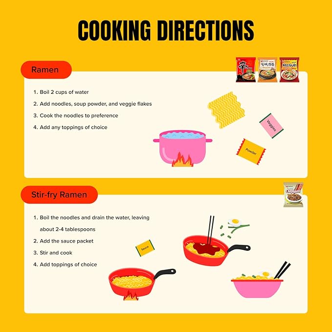 Journey of Asia "4 Nongshim Ramen Combo" Soon, Neoguri Mild, Mupama, Shin Ramen Kpop Demon Hunters | Gift for College Students and Adults | Korean Noodle Challenge