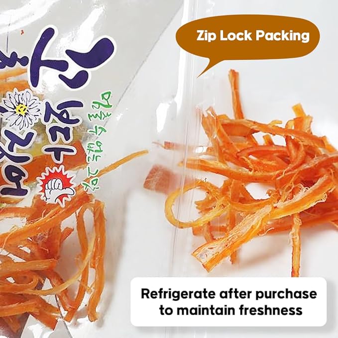 K-Herb– Korean Dried Squid Flavorful Grilled Soft Butter 꽃보다 오징어 (Dried Squid Spicy (5.3 oz))