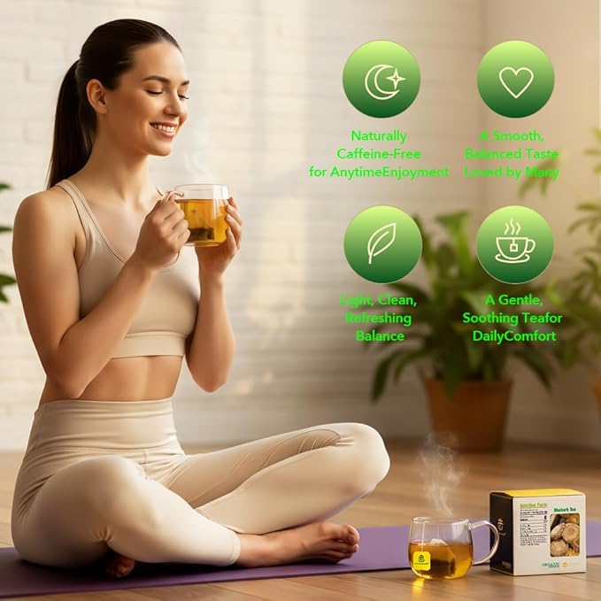 Soilmount - Rhubarb Tea - |Rhubarb Root|da huang|大黄| - Pure Herbal Tea - Natural, Organic, Non-GMO, Clean Ingredients, Caffeine Free (18 Tea Bags, Box 1)