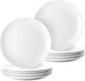 BTaT- White Dinner Plates, 10.5 inch, Set of 12, Restaurant Dishes, White Porcelain Dinner Plates