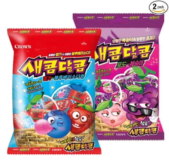 Korean Chewy Sweet and Sour Candy Assortment (2 Pack)