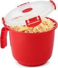 Tafura Microwave Bowl with Lid – 34oz Microwave Safe Soup Bowls with Lids, Ramen Noodle Bowl with Handle, Leakproof Plastic Bowls Microwave Safe, BPA-Free Soup Mugs for Travel – 1 Count