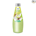 JANS - COCONUT MILK DRINK (with NATA DE COCO) MELON 9.8 OZ (Pack of 12, Melon)