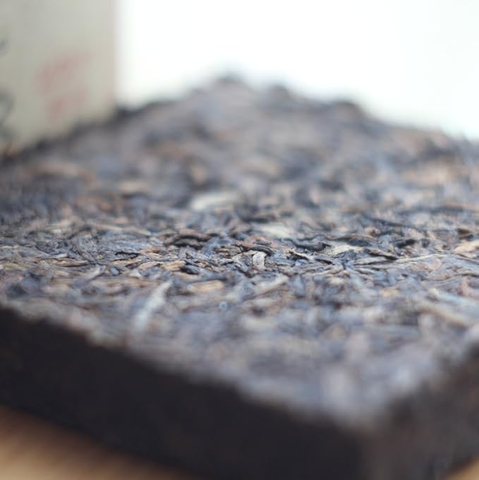 Jinglong Tea Factory - Puerh Tea Brick No19 - Premium Ripe Pu-erh Tea (3.6 Ounce/100g)