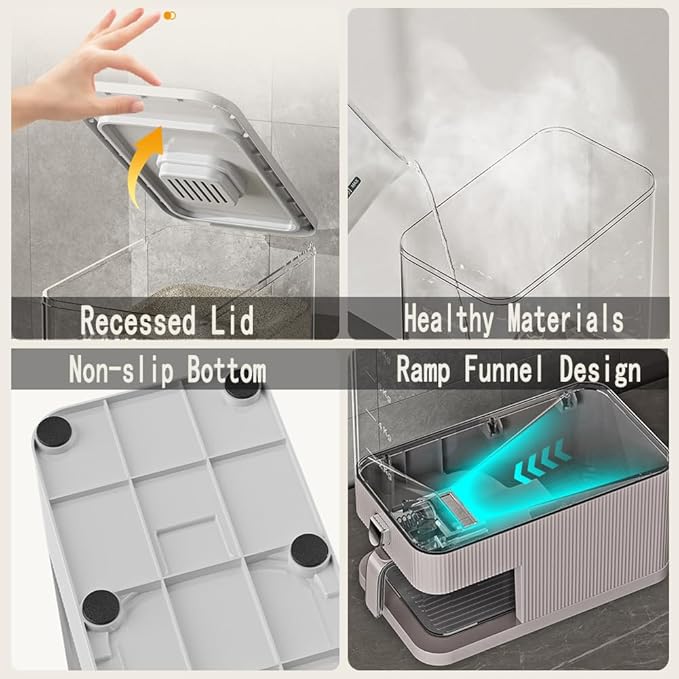 Rice Dispenser,25 Lbs Rice Storage with Measuring Cup and Dial,One-Touch Cereal Dispenser,Sealed Moisture Proof for Rice, Corn,Soybean, Oatmeal (22-27 Lbs(10-12.5kg))