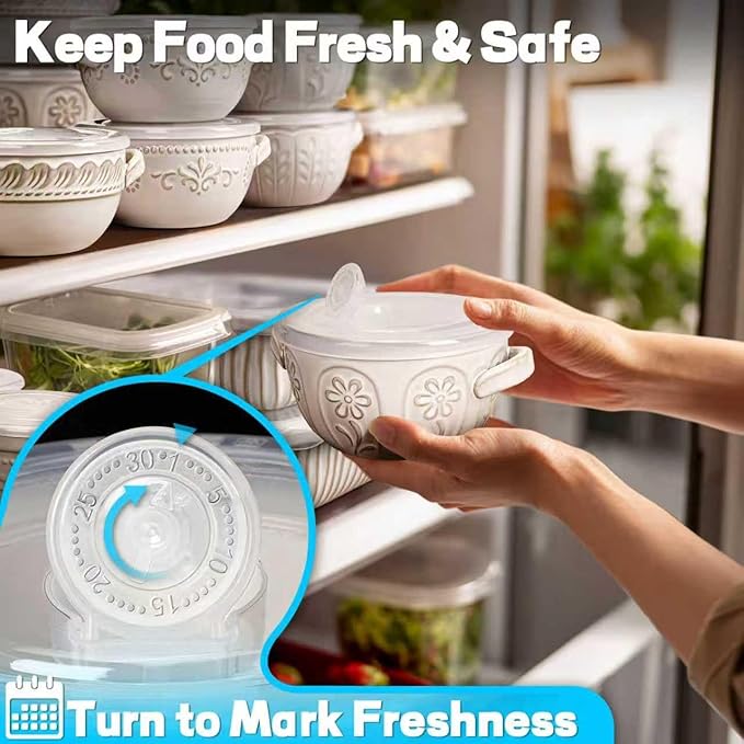 Artena French Onion Soup Bowls with Handles and lids & Spoons, 20 Oz Ceramic Soup Crocks Oven Safe Serving Bowls for Chili, Beef Stew, Cereal, Pot Pies, Embossment, Set of 4, White (Pinwheel Flower)