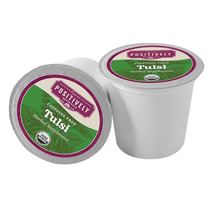Organic Positively Botanicals Company, Tulsi, K-Cup Compatible, 24 Pods