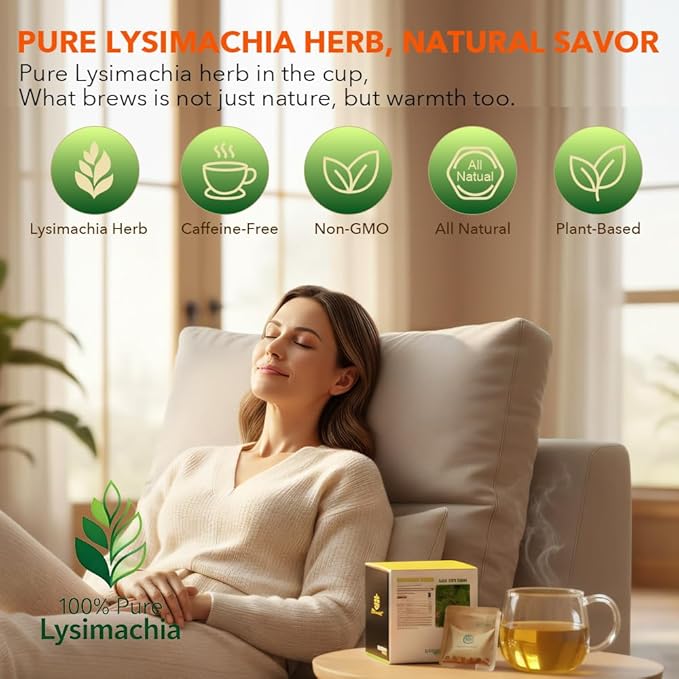 Soilmount - Lysimachia Tea - |Gold Coin Grass|Kidney Health|jinqiancao|金錢草/금전초| - Pure Herbal Tea - Natural, Organic, Non-GMO, Clean Ingredients, Caffeine Free (18 Tea Bags, Box 1)