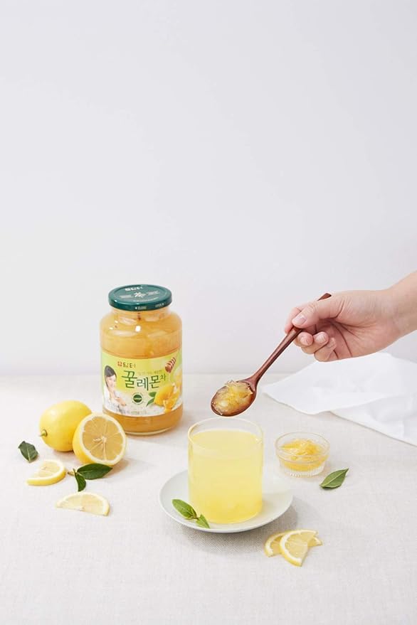 Damtuh Korean Honey Lemon Tea 2.2 lb (35.3 fl oz) – Lemon Marmalade Preserve for Hot or Iced Tea, Spread & Desserts, Caffeine-Free