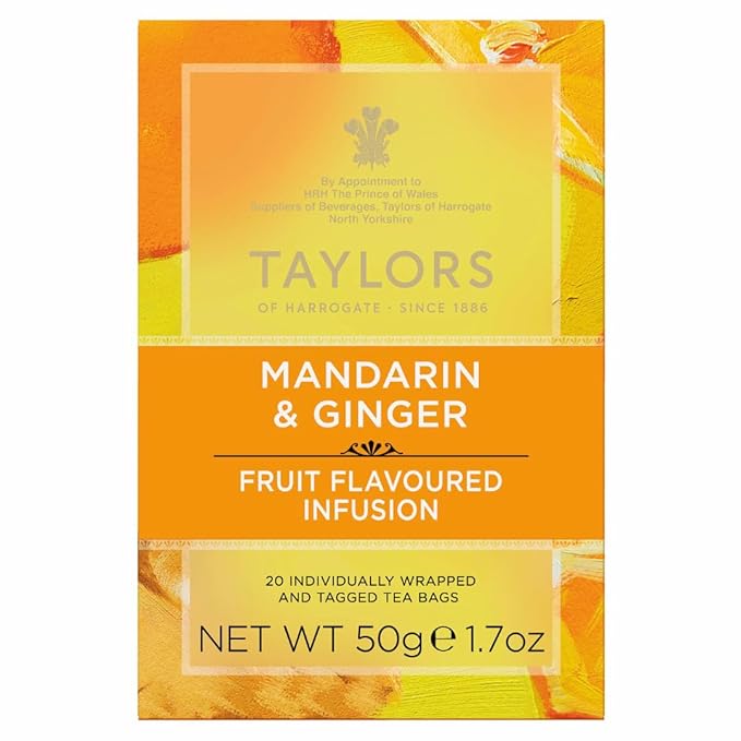 Taylors of Harrogate Mandarin & Ginger Infusion, 20 Teabags (Pack of 2)