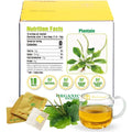 Soilmount - Plantain Leaf Tea - |Plantago Major|cheqiancao|车前草/질경이| - Pure Herbal Tea - Natural, Organic, Non-GMO, Clean Ingredients, Caffeine Free (18 Tea Bags, Box 1)