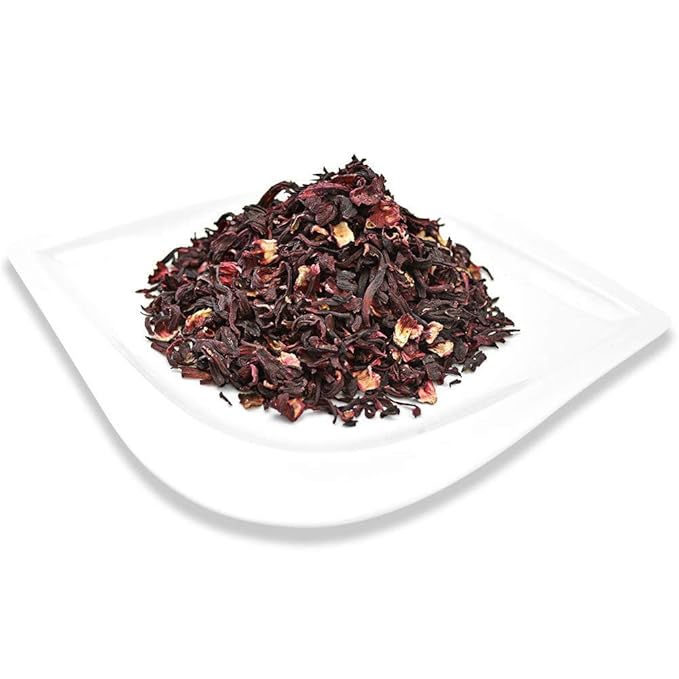 Organic Positively Tea Company, Hibiscus, Herbal Tea, Loose Leaf, 16 Ounce