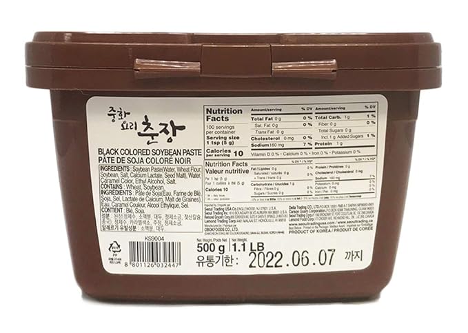 Obok Chunjang, Black Bean Paste Essential for Jjajang Sauce, 500g