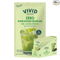 VIVID KITCHEN Korean Grape Ade – Shine Muscat Flavor – Zero Sugar, Zero Calories – 6.4 fl oz (10 Pouches) – No Preservatives or Corn Syrup – Natural Korean Drink for Hydration & Refreshment