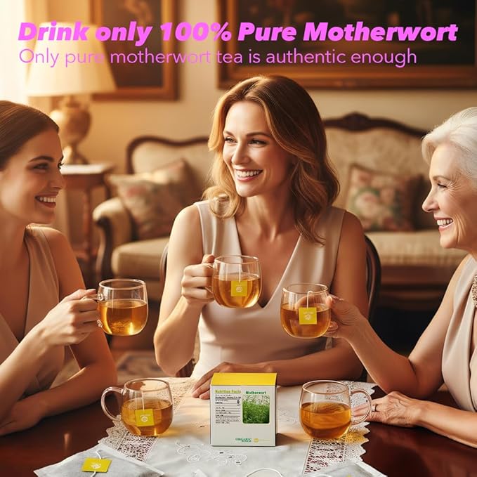 Soilmount - Motherwort Tea - |Leonurus Japonicus|Leonurus cardiaca|Yimucao|益母草|익모초| - Pure Herbal Tea - Natural, Organic, Non-GMO, Clean Ingredients, Caffeine Free (18 Tea Bags, Box 1)