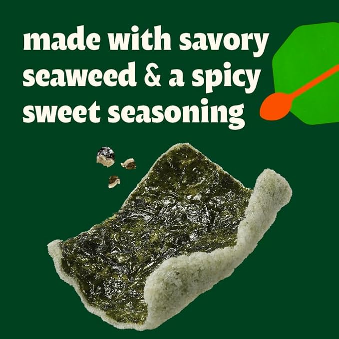 Bibigo Spicy & Sweet Seaweed Chips, 1.41 Ounce (Pack of 1)
