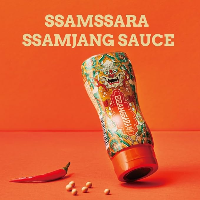 KCHUP Ssamjang Sauce, Ssamssara, 13.0 oz – Korean Gourmet Recipe for BBQ, Dips, Stir-Fry, Marinade – No Cooking Needed, Vegan, Rich Fermented Flavor, Asian Classic