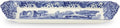 Portmeirion Blue Italian Small Tray | Serving Platter for Tea Sandwiches, Desserts, and Appetizers | Porcelain | Measures 9-Inches | Dishwasher Safe (Blue/White)