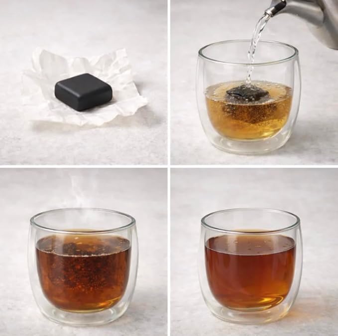 Pu-erh Tea Resin Sheng with Jasmine - Raw Puer Tea from Yunnan | Instant Pu’er Tea | 30 Individually Wrapped Pieces
