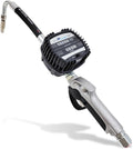 Macnaught Pneumatic Oil Gun with Control Valve 1/2" inch NPT Inlet, Mechanical Meter, Registers in Qts & Totals in Gal. Oil, antifreeze, trans fluid, lubricating oil, synthetic hydraulic oil & more