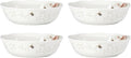 Lenox Butterfly Meadow Soup Bowls Set of 4, Service For 4, Dishwasher Safe, 32-Fl Oz Capacity, 7.75-Inch Diameter, 4-Piece Soup Bowl Set