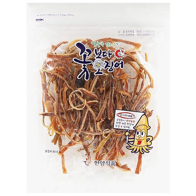 K-Herb Dried Squid – Korean Squid Flavorful Grilled Soft Butter Korean 꽃보다 오징어 (Dried Squid (4.6 oz))