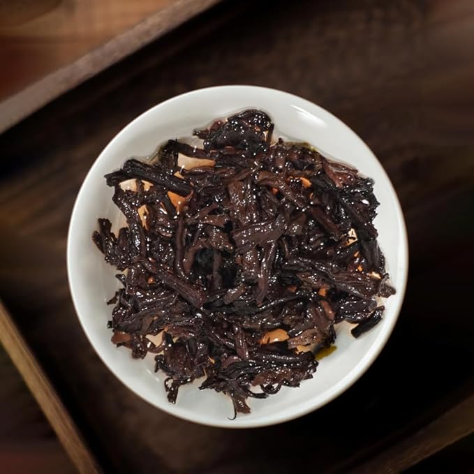 LWXLJMJZC－USDA certified Organic Chocolate Shaped Ripe Puerh Tea Cake -40pcs(180g/6.3oz) Cook Pu-erh Puer Black Pu'erh -Yunnan Chinese Pu er -Easy To Take Out