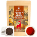 WT WEETEE Emperor's Pu-erh Tea Bags 100 Count, Aged Fermented Yunnan Dark Tea, Mellow & Smooth, Caffeinated