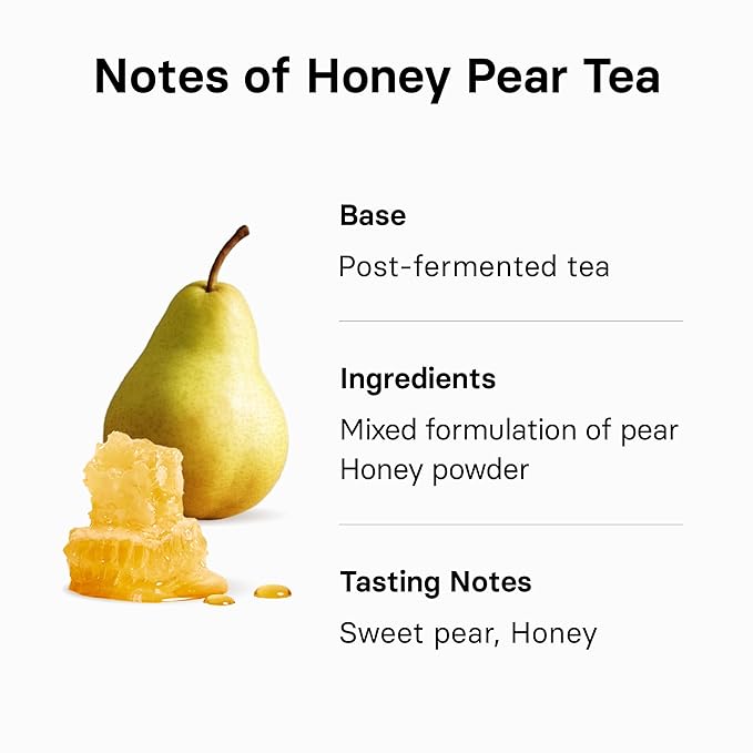 OSULLOC Honey Pear Tea (Sweet Pear & Honey Flavor), Iced tea bags Fruit tea Blend, Premium Teabags from Jeju Island, 20 count