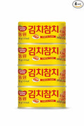 Dongwon Kimchi Tuna, Korean Style Canned Tuna with Kimchi Flavor, Ready-to-Eat, Perfect for Rice, Fried Rice & Quick Meals, 90g (3.17oz), Pack of 4