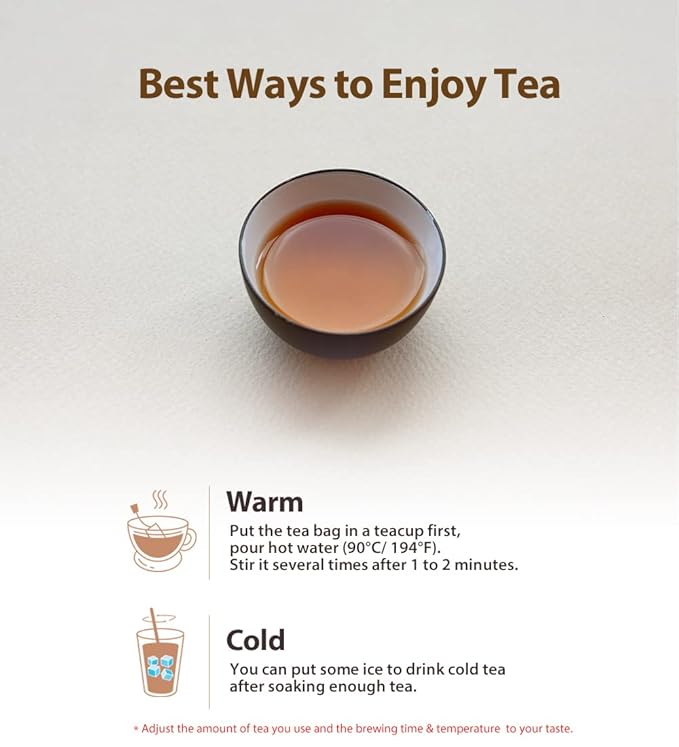Ssanggye Puer Tea 0.6g x 40 Tea Bags, Premium Korean Herbal Pu-erh Tea Hot Cold Brew Black Tea, Loose Leaf Oriental Soothing Savory Deep Herb Flavor 4 Seasons Daily Drink Made in Korea