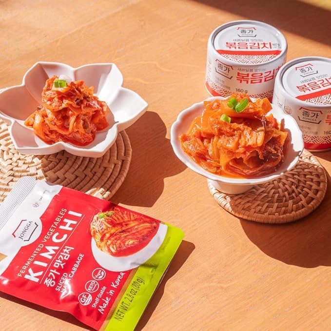 [JONGGA] Cabbage Fried Kimchi Can 5.64oz(160g) / Canned Kimchi / Korean Spicy Food (6)