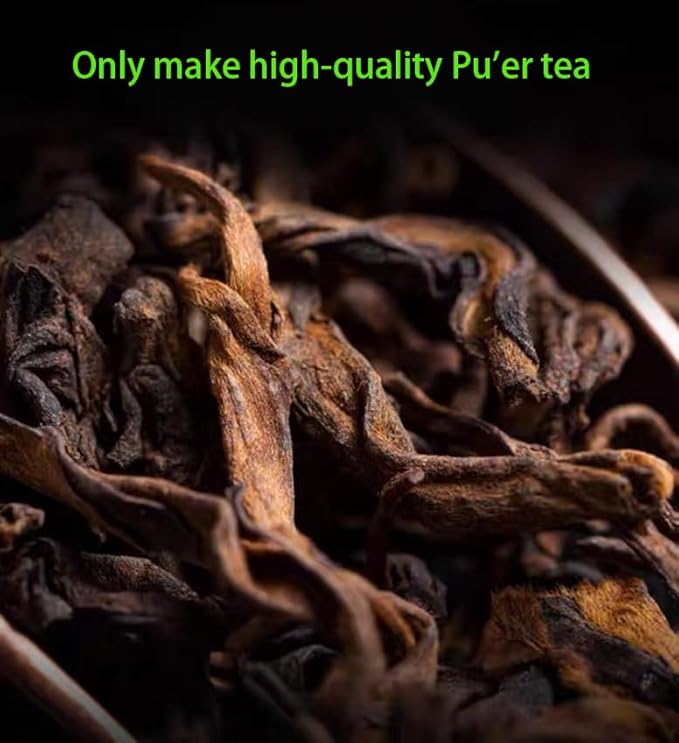 Premium Pu-erh Tea-pu erh leaf，5.64oz/160g-pu-er ripe tea-陈年普洱/金芽熟茶 (pu erh tea leaf)
