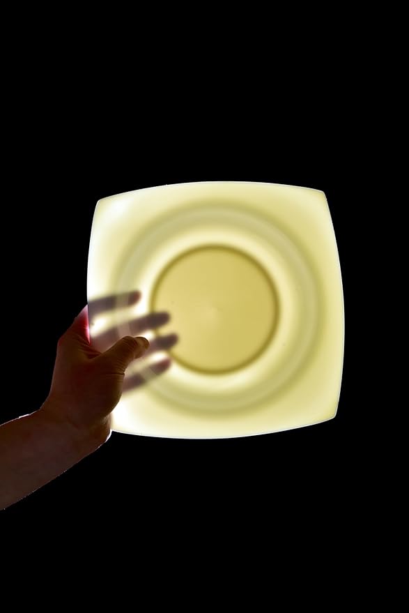 Fine Bone China Square Salad Plates Set of 6-9.25 Inch White Ceramic Stackable Dinner Plates, Oven & Dishwasher Safe for Formal/Casual Dining