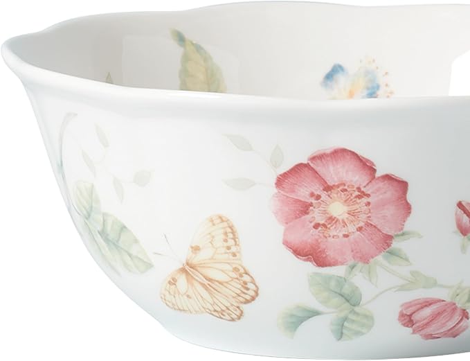 Lenox Butterfly Meadow Large All-Purpose Bowl Set, 4-Piece, Porcelain