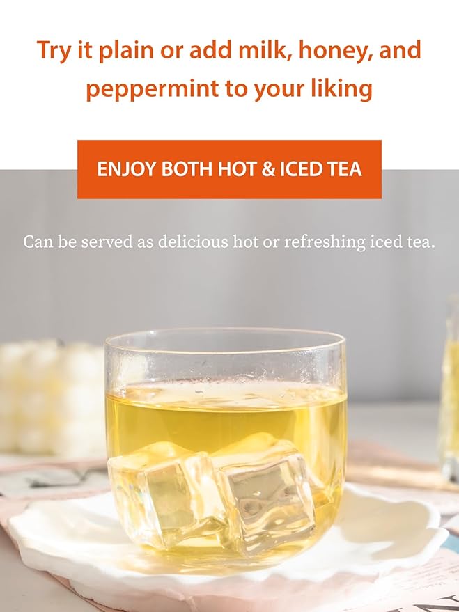 TeeLux Jasmine Green Tea Loose Leaf, Natural Premium Jasmine Chun Hao with Pleasant Aroma, Hot & Iced Tea, 8.8 Ounce