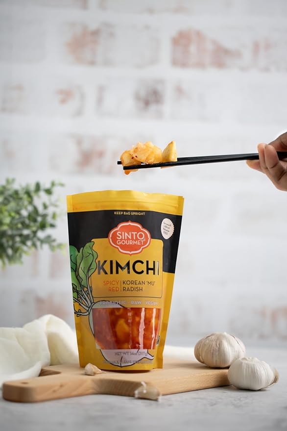 Sinto Gourmet Spicy Radish Vegan Kimchi (Pack of 2)