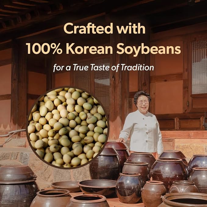 HELLO KFOOD JEONSUYEON Korean Fermented Soybean Paste Doenjang 한국산 된장 350g (12.3 oz) - Made with 100% Korean Ingredients