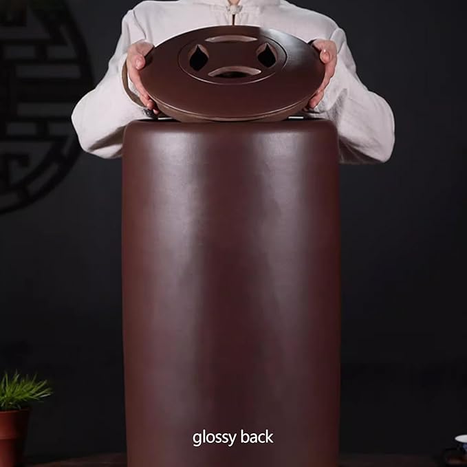 Ceramic Rice Storage Jar, Rice Storage Containe, Large Capacity Food Storage Jar, Grain & Rice Dispenser, Home Grain Storage Ceramic Container, Suitable for Flour, Sugar, Cereal, Coffee, Rice.