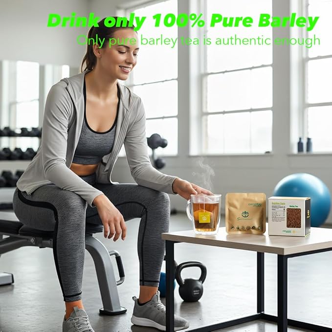 Soilmount - Barley Tea | Pure Barley | Da mai cha – 18 Tea Bags per Box, Naturally Flavored, Promotes Health and Relaxation