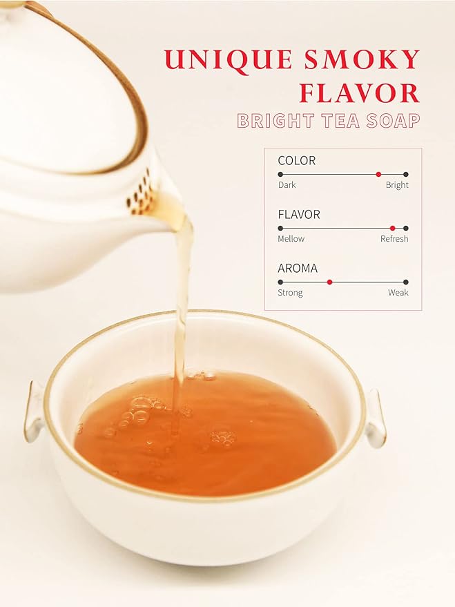 TeeLux Lapsang Souchong Tea, Premium Black Tea Loose Leaf, Chinese Smoked Tea, Caffeinated, 8oz/228g