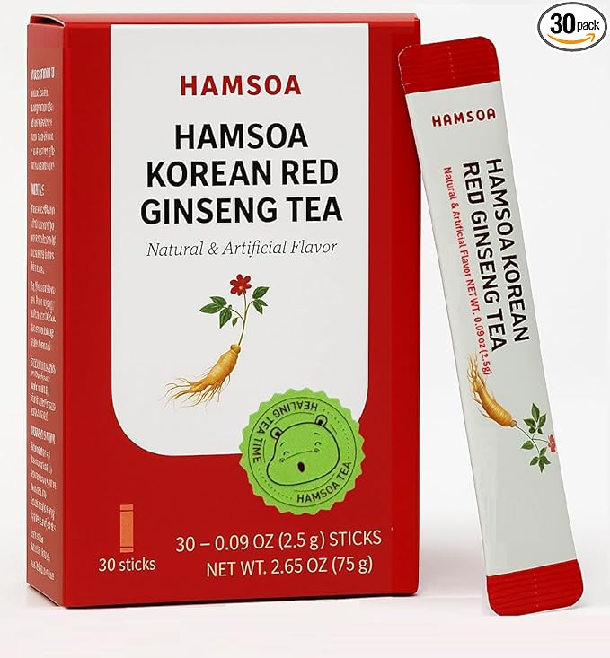 Korean Red Ginseng Tea Powder, 30 Sticks